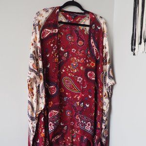 Boho American Eagle Kimono Shawl